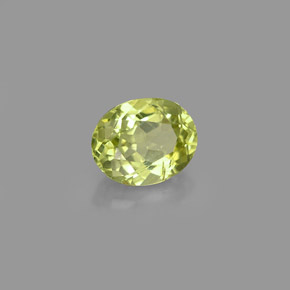 0,91 ctw natürlicher grüner Grossular-Granat, Oval Schliff, VVS