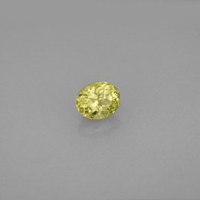 0,64 ctw natürlicher grüner Grossular-Granat, Oval Schliff, VS-SI
