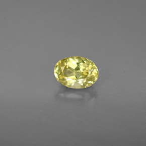 0,71 ctw natürlicher grüner Grossular-Granat, Oval Schliff, VVS-VS