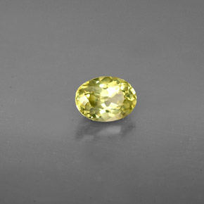 0,71 ctw natürlicher grüner Grossular-Granat, Oval Schliff, VVS-VS