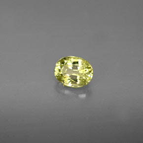 0,49 ctw natürlicher grüner Grossular-Granat, Oval Schliff, VS