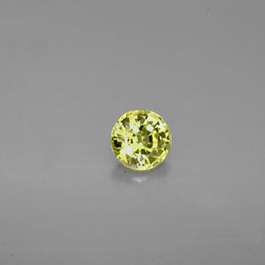0,49 ctw natürlicher grüner Grossular-Granat, Rundschliff, VVS