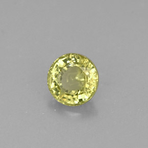 0,37 ctw natürlicher grüner Grossular-Granat, Rundschliff, VS