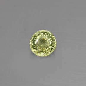 0,40 ctw natürlicher grüner Grossular-Granat, Rundschliff, VVS-VS