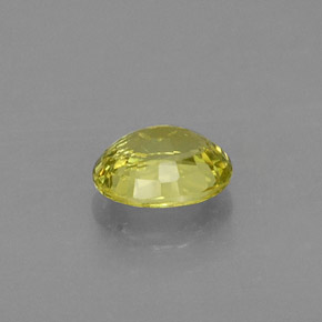 0,53 ctw natürlicher gelber Grossular-Granat, Oval Schliff, VS