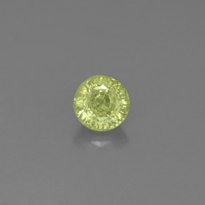 0,55 ctw natürlicher grüner Grossular-Granat, Rundschliff, VS