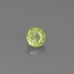 0,55 ctw natürlicher grüner Grossular-Granat, Rundschliff, VS