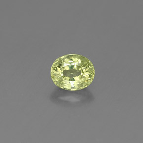 0,52 ctw natürlicher grüner Grossular-Granat, Oval Schliff, VS
