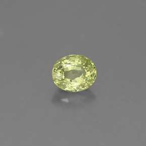 0,52 ctw natürlicher grüner Grossular-Granat, Oval Schliff, VS