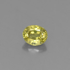0,47 ctw natürlicher grüner Grossular-Granat, Oval Schliff, VS