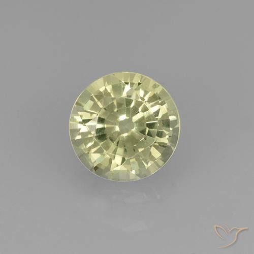 0.74ct Natürlicher Zitronengelb Grossularit-Granat, Runden, VVS