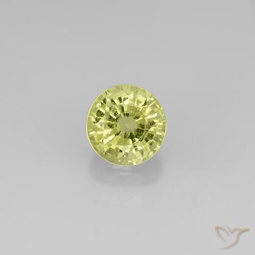 0.71ct Natürlicher Mittelgelb Grossularit-Granat, Runden, VS