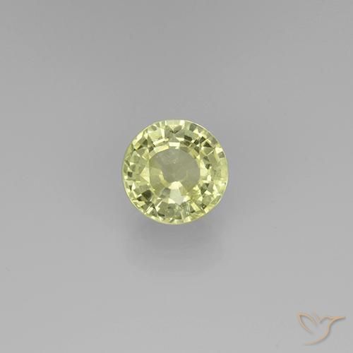 0.72ct Natürlicher hellgelb Grossularit-Granat, Runden, VS