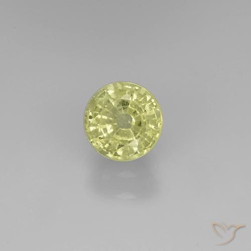0.74ct Natürlicher hellgelb Grossularit-Granat, Runden, VS