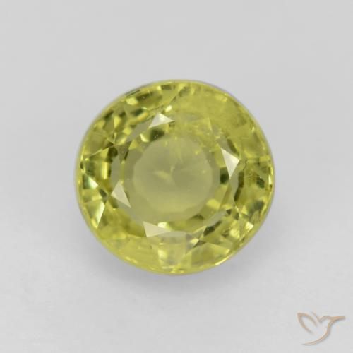 0.70ct Natürlicher Mittelgelb Grossularit-Granat, Runden, VS