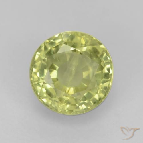 0.70ct Natürlicher Mittelgelb Grossularit-Granat, Runden, VS