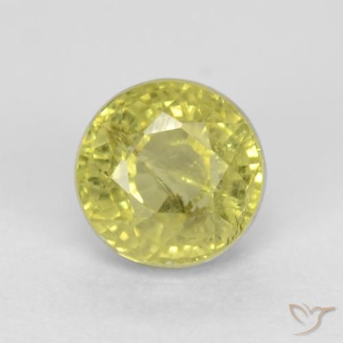 0.70ct Natürlicher Mittelgelb Grossularit-Granat, Runden, VS
