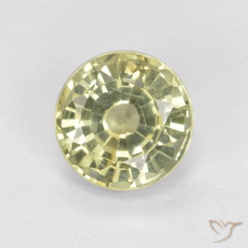 0.59ct Natürlicher Mittelgelb Grossularit-Granat, Runden, VS-SI
