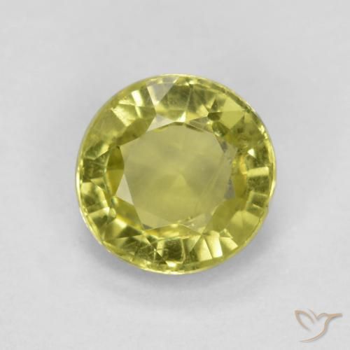 0.54ct Natürlicher hellgelb Grossularit-Granat, Runden, VS-SI