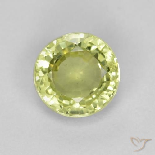 0.50ct Natürlicher Mittelgelb Grossularit-Granat, Runden, VS