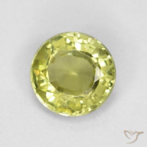 0.43ct Natürlicher hellgelb Grossularit-Granat, Runden, VS