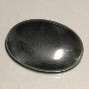 55,74 ctw natürlicher grauer Hämatit, Oval Schliff, Lichtundurchlässig