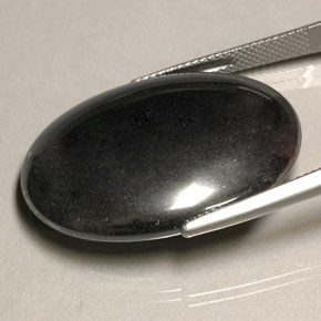 55,74 ctw natürlicher grauer Hämatit, Oval Schliff, Lichtundurchlässig