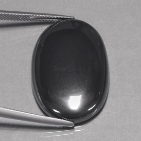 43,96 ctw natürlicher grauer Hämatit, Oval Schliff, Lichtundurchlässig