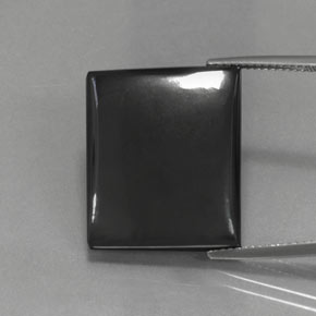 9,17 ctw natürlicher Schwarz-Grau Hematit, Baguette, Lichtundurchlässig