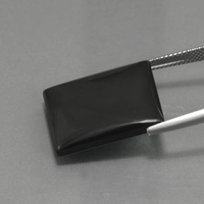 9,17 ctw natürlicher Schwarz-Grau Hematit, Baguette, Lichtundurchlässig