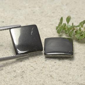 9.57 ct natürliche Mittelgrau Hematit-Edelsteine, Quadrat, Lichtundurchlässig