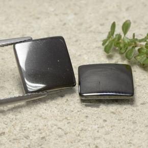 9,10 ct natürliche grauer Hämatit-Edelsteine, Quadrat, Lichtundurchlässig