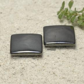 9,10 ct natürliche grauer Hämatit-Edelsteine, Quadrat, Lichtundurchlässig