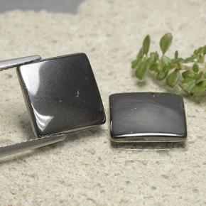 9.77 ct natürliche Mittelgrau Hematit-Edelsteine, Quadrat, Lichtundurchlässig