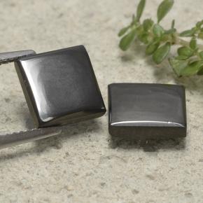 6,62 ct natürliche grauer Hämatit-Edelsteine, Quadrat, Lichtundurchlässig