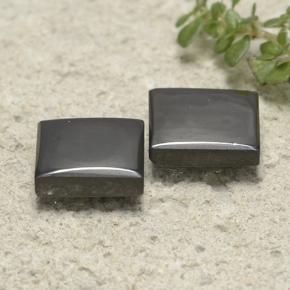 6,62 ct natürliche grauer Hämatit-Edelsteine, Quadrat, Lichtundurchlässig
