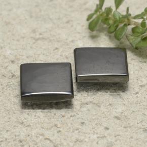 4,91 ct natürliche grauer Hämatit-Edelsteine, Quadrat, Lichtundurchlässig