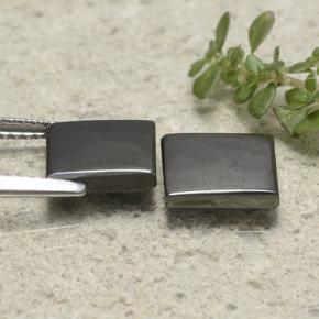 4,91 ct natürliche grauer Hämatit-Edelsteine, Quadrat, Lichtundurchlässig
