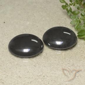 80.74 ct natürliche Schwarz-Grau Hematit-Edelsteine, Runden, Lichtundurchlässig