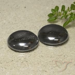 65.53 ct natürliche Schwarz-Grau Hematit-Edelsteine, Runden, Lichtundurchlässig