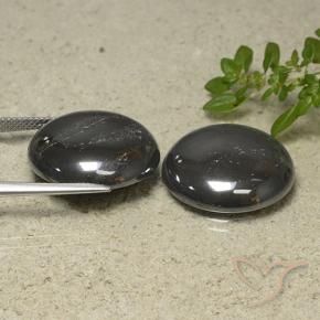 65.53 ct natürliche Schwarz-Grau Hematit-Edelsteine, Runden, Lichtundurchlässig