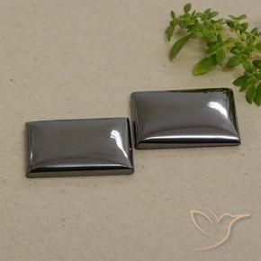 44.80 ct natürliche Mittelgrau Hematit-Edelsteine, Baguette, Lichtundurchlässig