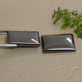 44.80 ct natürliche Mittelgrau Hematit-Edelsteine, Baguette, Lichtundurchlässig