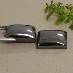 48,80 ct natürliche grauer Hämatit-Edelsteine, Baguette, Lichtundurchlässig
