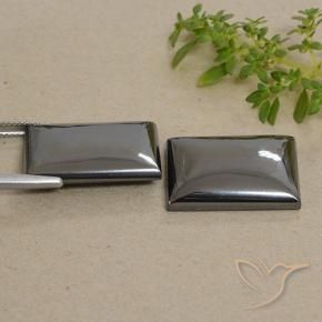57.67 ct natürliche Mittelgrau Hematit-Edelsteine, Baguette, Lichtundurchlässig