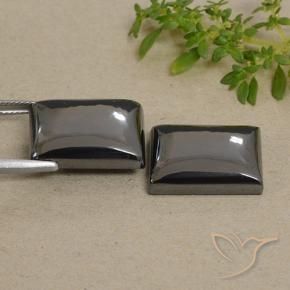 49.08 ct natürliche Mittelgrau Hematit-Edelsteine, Baguette, Lichtundurchlässig