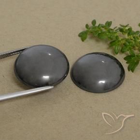 48.88 ct natürliche dunkelgrau Hematit-Edelsteine, Runden, Lichtundurchlässig