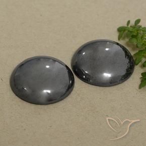 48.28 ct natürliche Mittelgrau Hematit-Edelsteine, Runden, Lichtundurchlässig