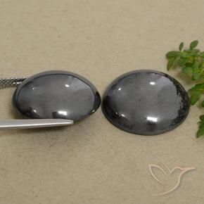 48.28 ct natürliche Mittelgrau Hematit-Edelsteine, Runden, Lichtundurchlässig