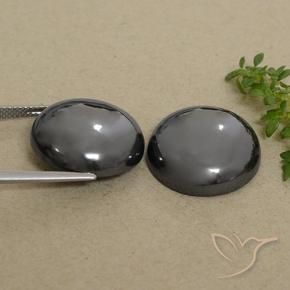 58.13 ct natürliche Mittelgrau Hematit-Edelsteine, Runden, Lichtundurchlässig